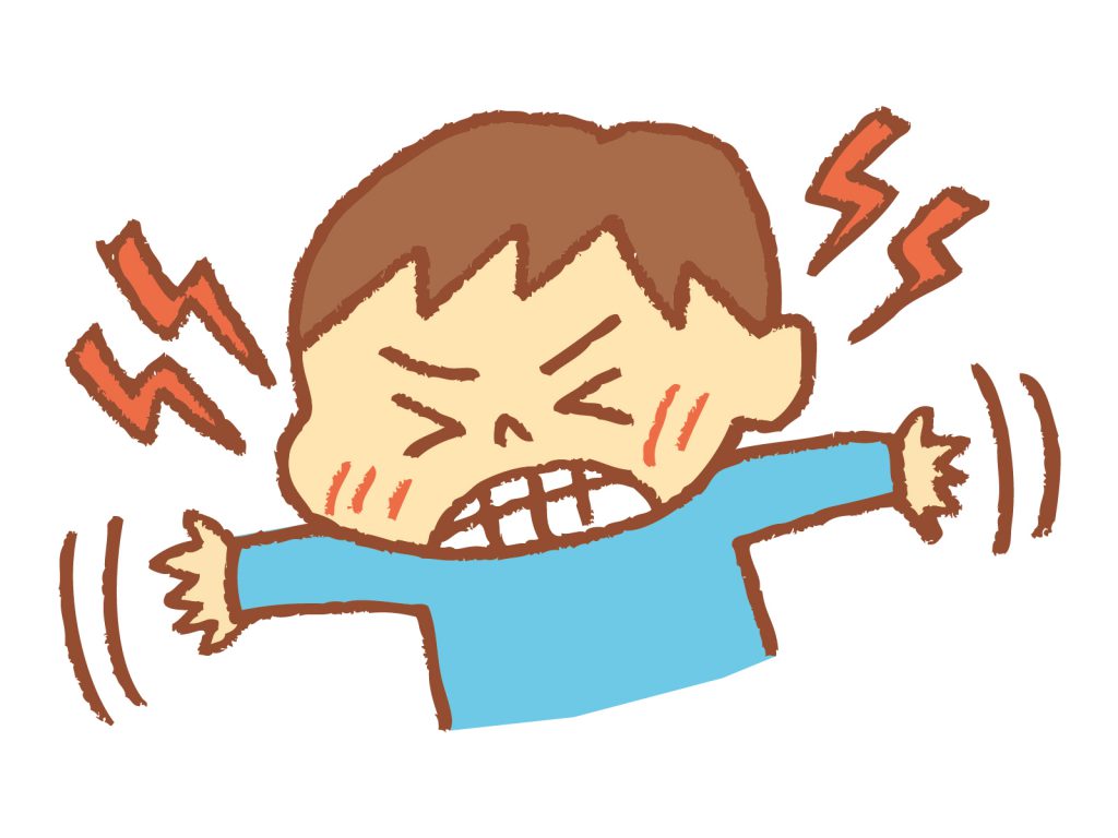 「かんしゃくを起こしやすい」のですが・・・